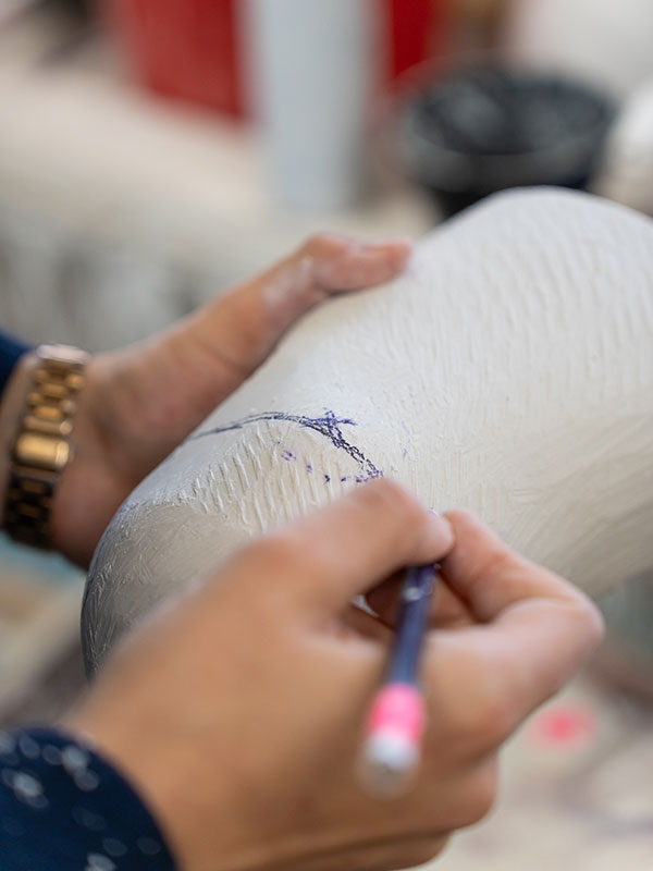 Plaster modifications ensuring a custom fit